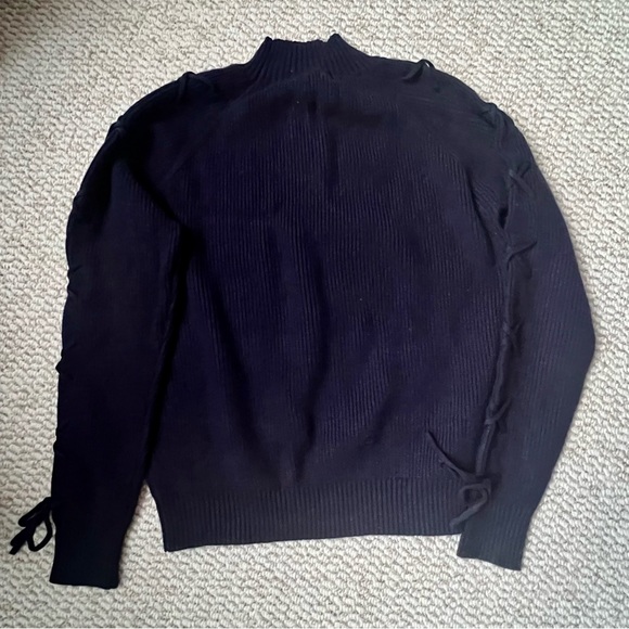 Brand new navy blue sweater with braided sleeve - Picture 11 of 11